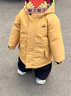 戴维贝拉（DAVE＆BELLA）儿童羽绒服冬装男童女童加厚外套宝宝红色年服童装 实拍图