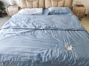 博洋家纺60支新疆长绒棉四件套轻奢全棉套件纯棉床单被套1.5米床银杏花开蓝 实拍图