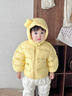 巴拉巴拉童装儿童羽绒服宝宝男女童2025冬装新款婴儿外套保暖上衣泡芙羽绒 黄色小南瓜31004-白鸭绒 100 （充绒量81g 适合2-3岁） 实拍图