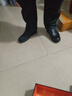 老人头（laorentou）皮鞋男秋冬季真皮男鞋商务休闲鞋透气中老年爸爸鞋软底舒适皮鞋 四季款-黑色 42 实拍图