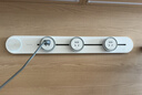 西门子（SIEMENS）旗舰款轨道插座 明装带总控轨道插板套装 白色60cm+3五孔模块 实拍图