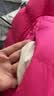 坦博尔羽绒服女短款可脱卸围巾领泡芙保暖女士外套530338Z 花汐粉 160  实拍图