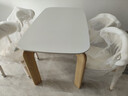 冬熊大象腿餐桌原木奶油风实木岩板餐桌家用桌子日式小户型 原木餐椅*4张 【进口白蜡木】纯白色哑光桌面 实拍图