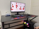 甄严选电脑桌台式电竞桌椅套装组合桌子办公家用桌学习桌书房书桌写字桌 【黑架+黑碳纤纹面】单桌120*60 实拍图