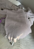 安之伴睡裙女秋冬保暖半边绒休闲纯色系宽松中长款女士家居服可外穿 实拍图