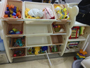 幼贝臣儿童玩具收纳架多层家用宝宝置物架玩具箱储物架组合分类整理神器 大号豪华版-收纳架+展示台-白色 实拍图