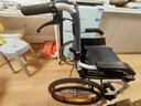 康扬（karma）轮椅老人旅游代步车折叠轻便可上飞机自推轮腿靠可拆KM-2512 实拍图