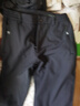 探拓（TECTOP）冲锋裤男加绒保暖防风软壳裤登山徒步裤  男款黑色 S 实拍图