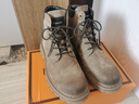 苏系男士马丁靴男款2025秋冬季新款透气高帮工装男靴英伦风真皮雪地靴 卡其色【二层猪皮高品质】 42 男码（尺码偏大建议小一码） 实拍图