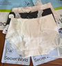 SecretWorld内裤女士100%纯棉7A抗菌全棉A类中腰透气纯欲蕾丝少女三角裤衩 实拍图
