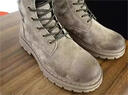 苏系男士马丁靴男款2025秋冬季新款透气高帮工装男靴英伦风真皮雪地靴 卡其色【二层猪皮高品质】 42 男码（尺码偏大建议小一码） 实拍图