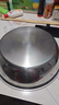 【不锈钢】和面盆厨房烘焙家用火锅盆洗菜打蛋汤锅盆醒面盆料理盆 32cm【热卖款】不锈钢 和面盆 实拍图