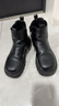 芭比儿童靴子女童短靴春秋单里马丁靴女童皮鞋切尔西皮靴DA6566 黑 38 实拍图