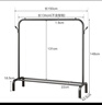 喻品衣架落地衣帽架挂衣架卧室客厅晾衣杆晒衣架可置物加粗MJ53黑150 实拍图