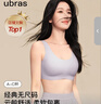 ubras虞书欣同款无尺码内衣女无痕隐形3A抗菌无钢圈文胸罩柔灰紫常规版 实拍图