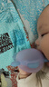 babycare婴儿牙胶手套式咬咬乐宝宝安抚牙胶硅胶玩具防吃手4月+ 恩特蓝 实拍图