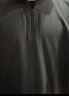 优衣库男装柔滑弹力摇粒绒半拉链套头衫/长袖481184 09 黑色 4XL 实拍图