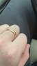 越南沙金古法素圈磨砂光面戒指男女款情侣亮面久不掉色可调节 一个古法磨砂活口可调节 实拍图