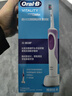 欧乐B电动牙刷成人送男士女士情侣实用新人生日2D声波小圆头旋转充电式软毛刷头D12两支装新年年会礼物 实拍图