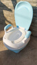小哈伦儿童马桶婴儿坐便器婴幼儿尿盆小孩宝宝小便器3D软垫坐垫天蓝 实拍图
