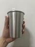 拜杰304不锈钢啤酒杯冷饮果汁杯咖啡杯防摔家用扎啤酒水杯350ML单个装 实拍图