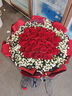 幽客玉品鲜花速递红玫瑰花束表白送女友老婆生日礼物全国同城配送 33朵红玫瑰花束—女王款 实拍图