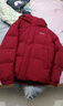 鸭鸭（YAYA）孙颖莎同款时空道宇系列三防羽绒服男女短款新款加厚面包服外套 国旗红色 M (建议110-130斤) 实拍图
