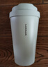 乐扣乐扣（LOCK&LOCK）元气保温杯不锈钢一键式弹跳盖咖啡杯车载商务杯子【年会福利】 米色 400ml 实拍图
