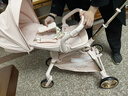 丸丫T6-2遛娃神器高景观婴儿推车可坐可躺轻便折叠可换向千禧粉PLUS 实拍图
