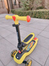 babycare儿童滑板车2-6岁二合一折叠童车重力转向宝宝可坐生日礼物 洛克黄 实拍图