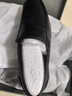 蜘蛛王男士商务皮鞋牛皮夏季通勤爸爸鞋一脚蹬休闲男鞋 22385 黑色 37 实拍图