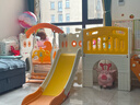 佟年萌乐儿童滑滑梯室内家用2至10岁宝宝滑梯秋千二合一攀爬架多功能乐园 橘小神童组合+基础过道 无规格 实拍图