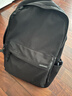 梵者男士双肩包大容量休闲户外电脑背包初中生高中书包男大学生旅行包 黑色 实拍图