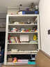昭简钢制书架书柜落地置物储物架家用图书馆收纳架子 1.0米宽主架【珍珠白 店长推荐】 六层2.0m高 实拍图
