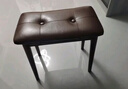 家逸实木梳妆凳卧室化妆凳简约梳妆台马鞍凳软包小凳子家用椅子 实拍图