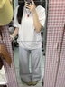 班尼路（Baleno）100%纯棉圆领短袖T恤女夏宽松百搭韩版慵懒风透气运动半袖薄上衣 实拍图