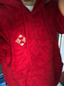 卡帕（Kappa）背靠背新年红色卫衣男女马年新款运动休闲复古套头帽衫K0EW2MT39 实拍图