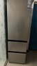 海尔（Haier）「真省电」310L三门冰箱黑金净化一级能效风冷无霜BCD-310WGHD3E7WV(银)国家补贴 实拍图