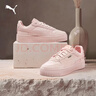 彪马（PUMA）【厚底鞋】增高小白鞋女子经典复古休闲板鞋CARINA395093 玫瑰粉-玫瑰粉-金色-03 37 实拍图