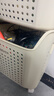 赟娅儿童玩具收纳筐家用多层塑料客厅杂物积木收纳篮子储物筐脏衣置物 2层 奶油白【分层收纳+滑轮】 实拍图