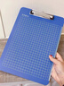 得力（deli）【超级爆款】5只装A4书写板夹 文件夹写字板金属强力夹塑料合同标书办公用品蓝色 PE108-J5 实拍图