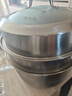 炊大皇304不锈钢三层蒸锅家用复合底汤锅蒸馒头包子可视可立高拱盖34cm 实拍图