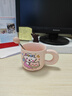 可爱fufu生日蛋糕马克杯带盖勺陶瓷杯送女生高颜值有意义生日礼物 小猪生日蛋糕杯+盖+勺1个350ml 实拍图