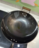 美的（Midea）铁锅炒锅 无涂层精铁炒菜锅 平底牛排煎锅家用燃气灶电磁炉通用 实拍图