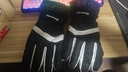 目丸保暖手套男女户外冬天骑行防寒风加绒厚触屏女防水冬季棉滑雪手套 1#黑色 深度暖手套-男款 实拍图