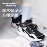 Skechers斯凯奇儿童秋冬休闲男女童二棉鞋轻质加绒保暖靴405222L/302583L 女童/黑色/白色/BKW 36 实拍图