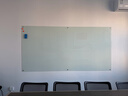 博绘【免费上门安装】定制磁性钢化玻璃白板墙贴办公会议黑板家用教学培训写字板挂式可擦留言板公告栏 普白（免费上门安装） 120x240cm 实拍图