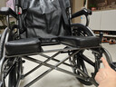 京巧轮椅折叠老人轻便旅行手推车带坐便胖人专属加宽专用出行轻便轮椅 实拍图