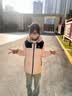 骆驼【云绒Soft】新款儿童羽绒服秋冬加绒加厚户外外套男女童亲子装 白玉粉/幻影黑-E003 150 【含绒高达90%】 实拍图