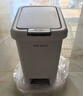 本迪脚踏垃圾桶10L脚踩手按双开盖卫生间客厅厨房带盖垃圾桶家用大号 实拍图